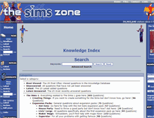 Tablet Screenshot of knowledge.thesimszone.co.uk